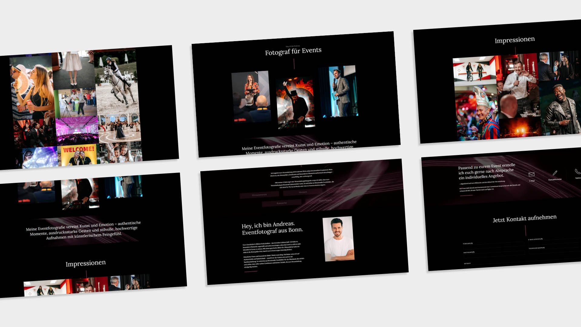 Webdesign Eventfotografie